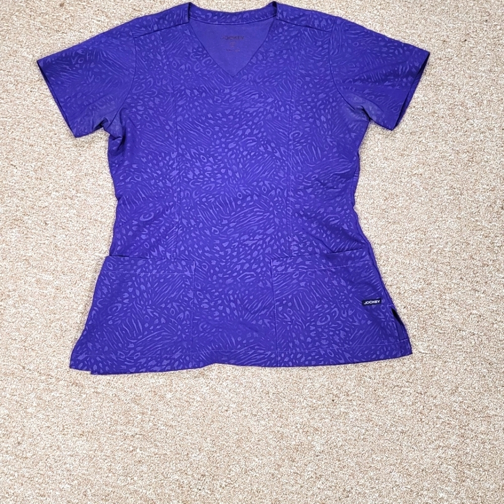 Purple Jockey scrub top size small